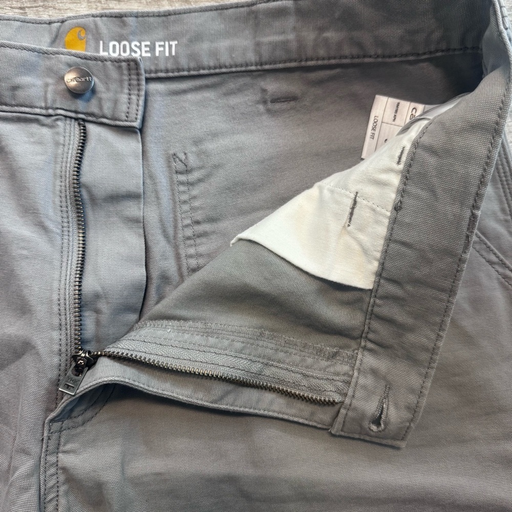 Carhartt Loose Fit Gray Utility Shorts Mens Sz. 38 - Picture 6 of 10